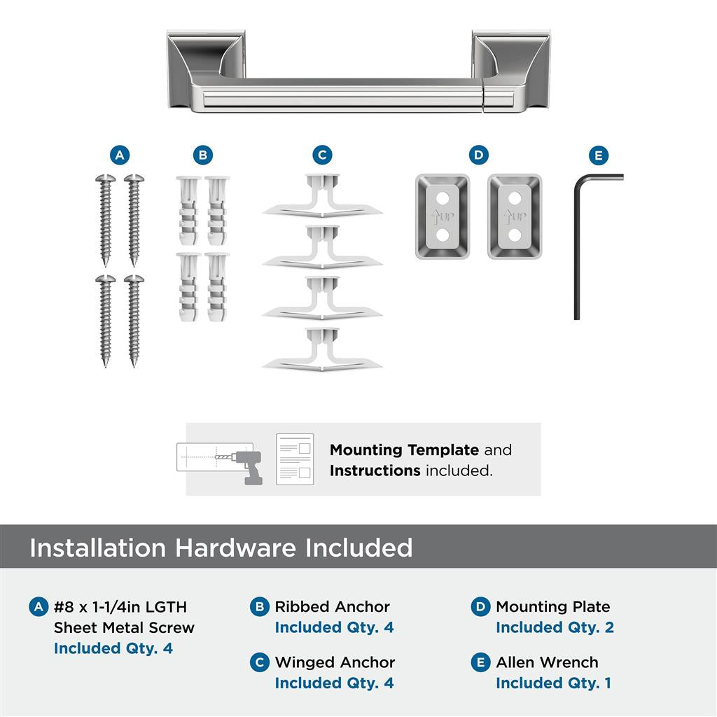 Amerock BH3602126 included mounting hardware