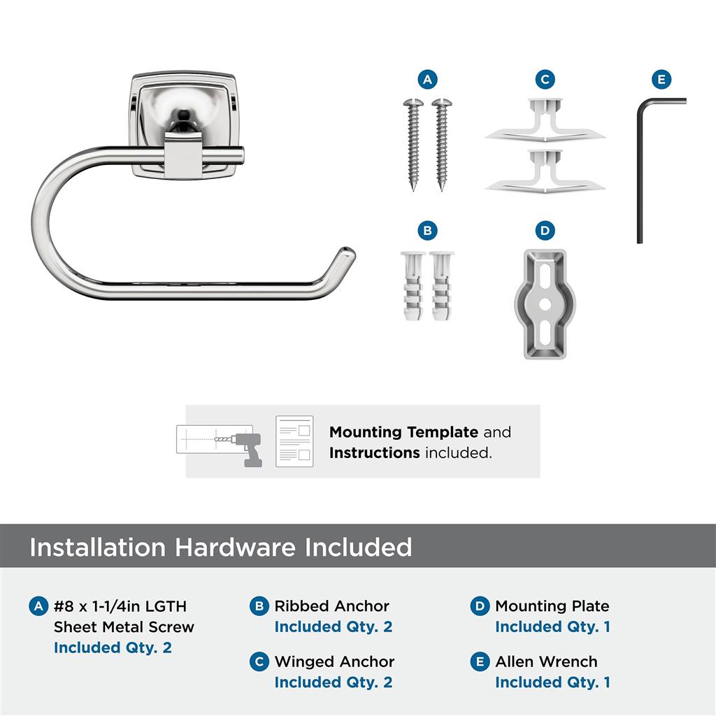 Amerock BH3609126 included mounting hardware