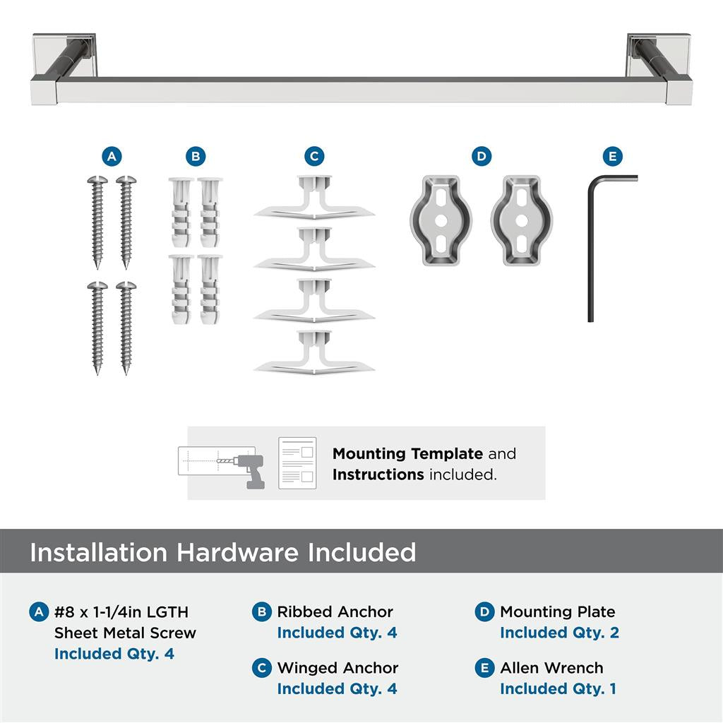 Amerock BH3607326 included mounting hardware