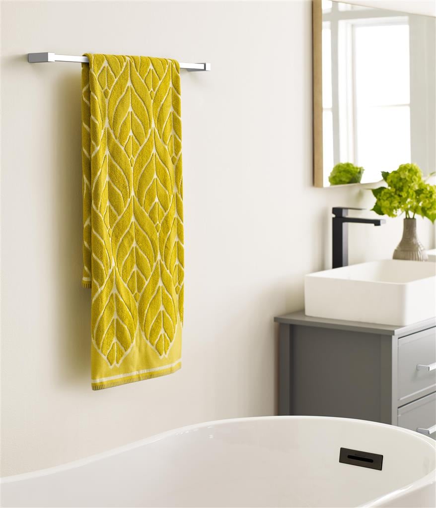 Amerock BH3608426 Monument Chrome Towel Bar lifestyle view 1