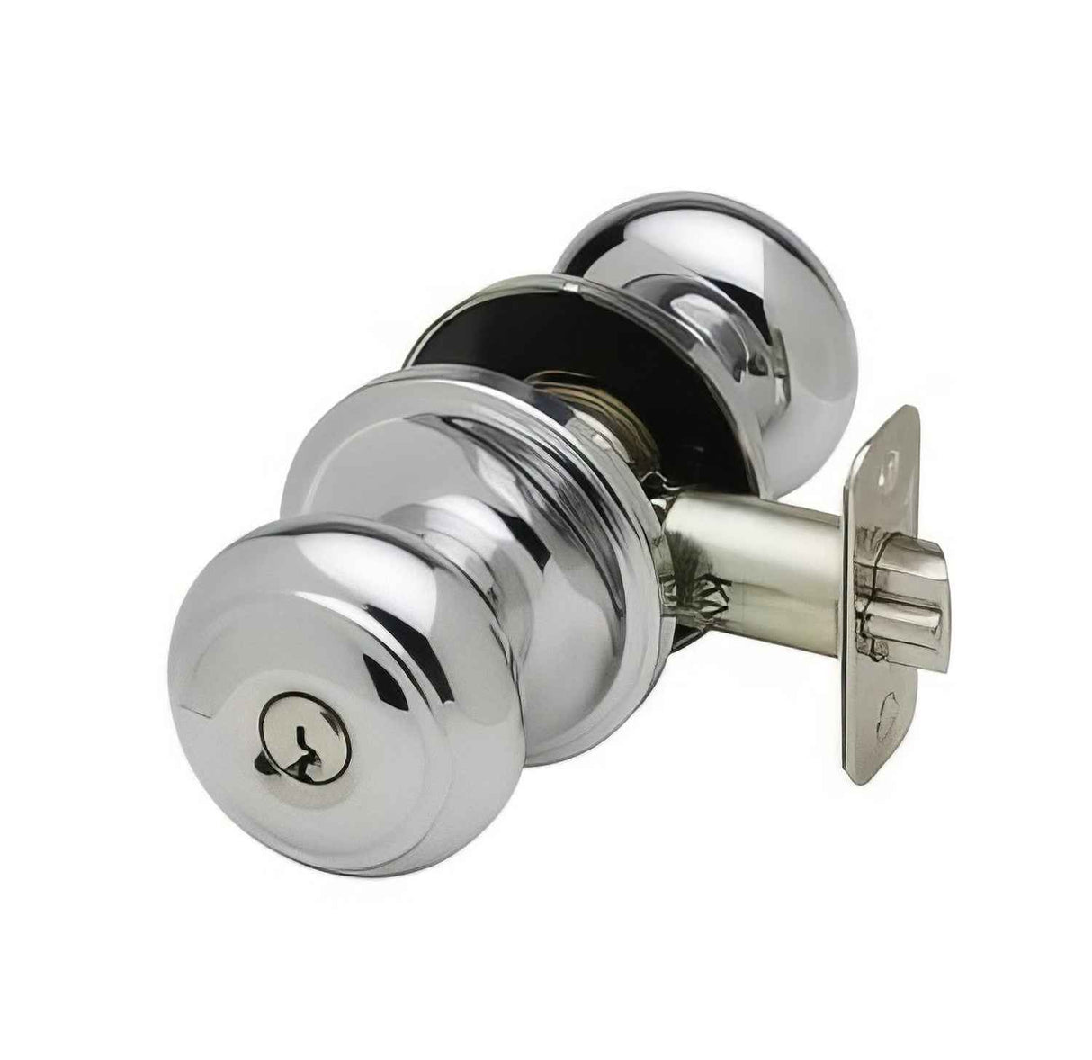 Copper Creek CK2040PS polished stainless keyed entry door knob