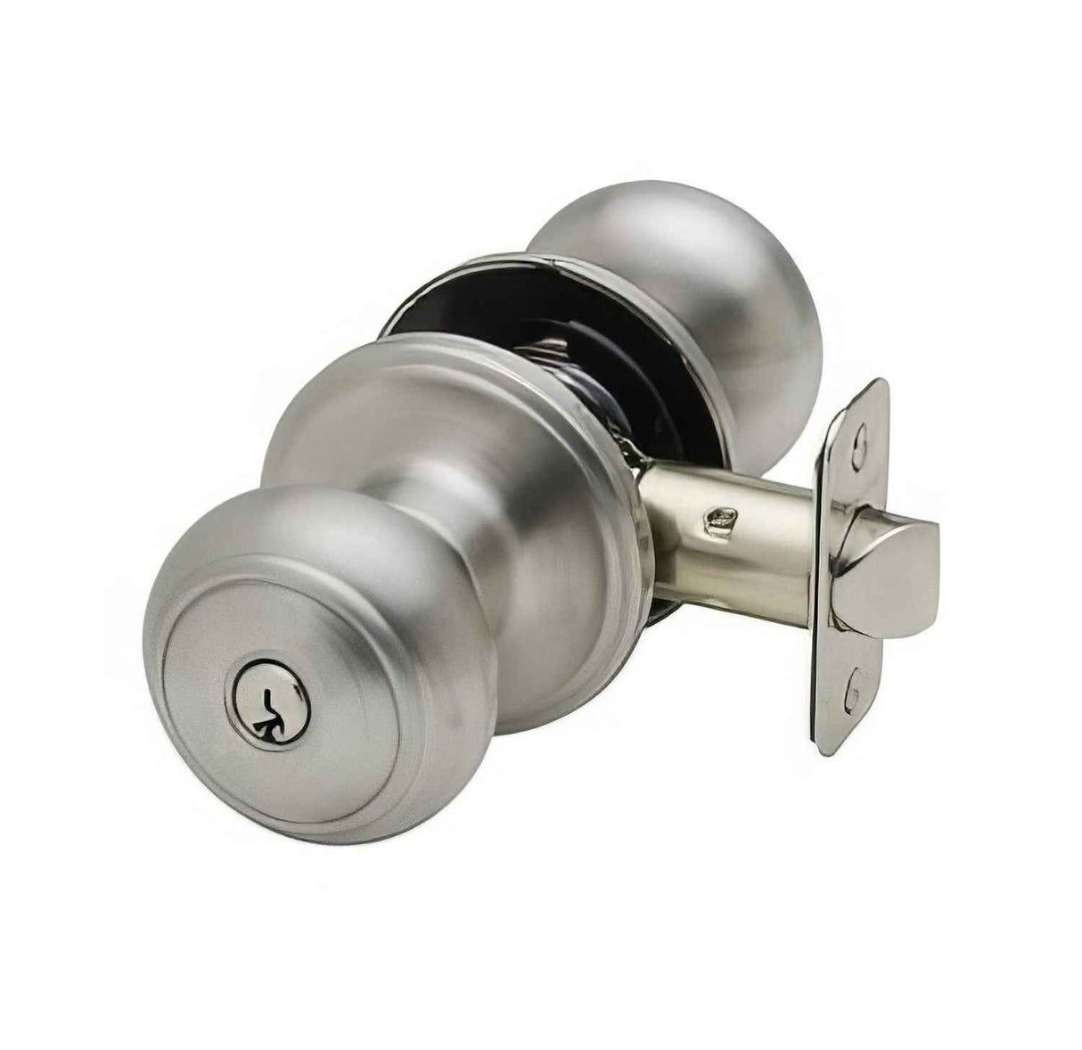 Copper Creek CK2040SS satin stainless keyed entry door knob