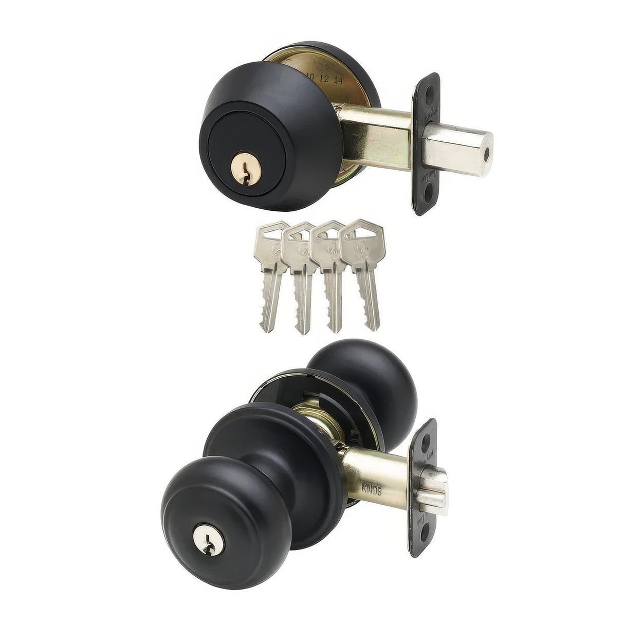 Copper Creek CKDB141BC black keyed entry knob and deadbolt