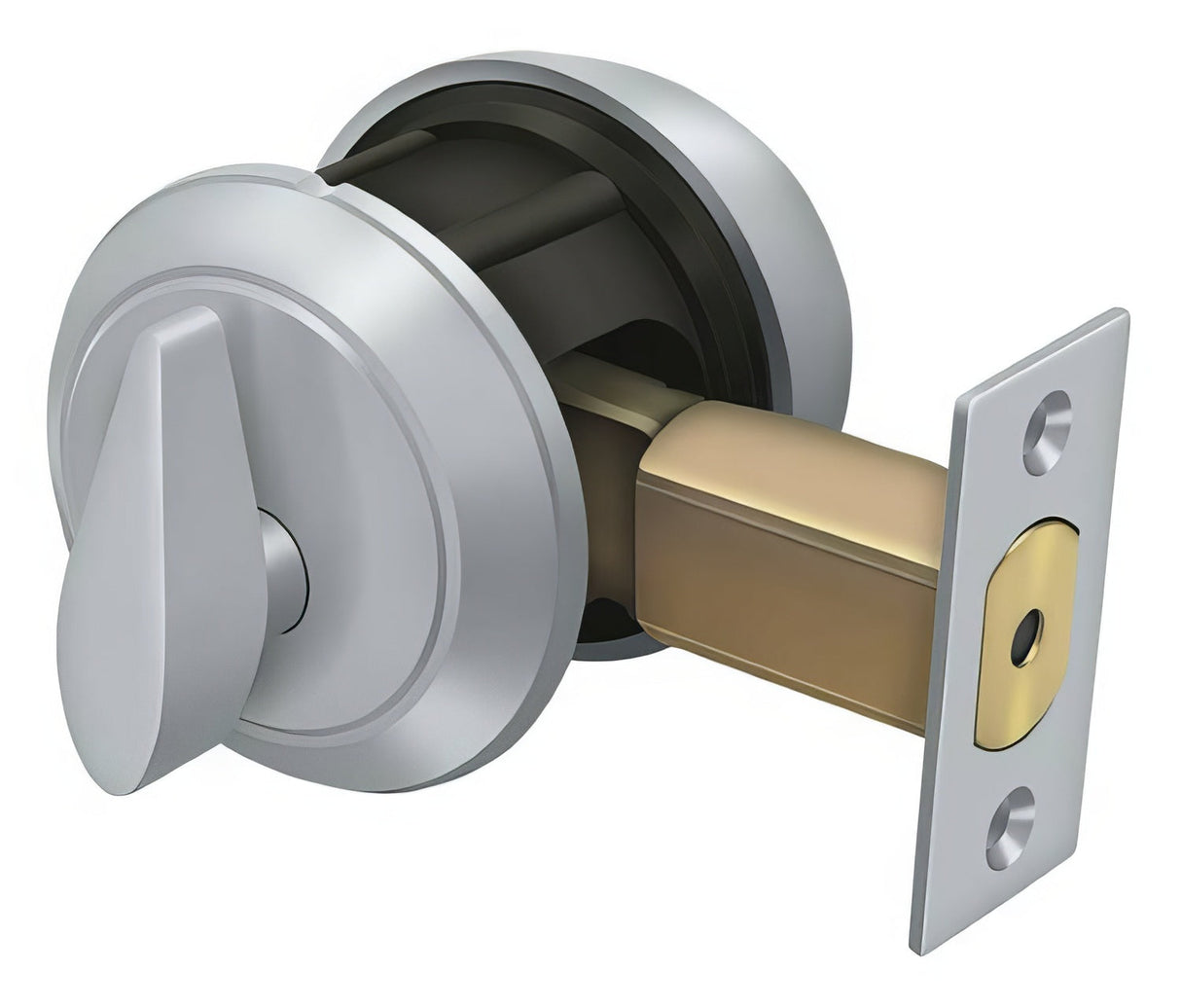 Deltana CL200LM-26D brushed chrome single cylinder deadbolt
