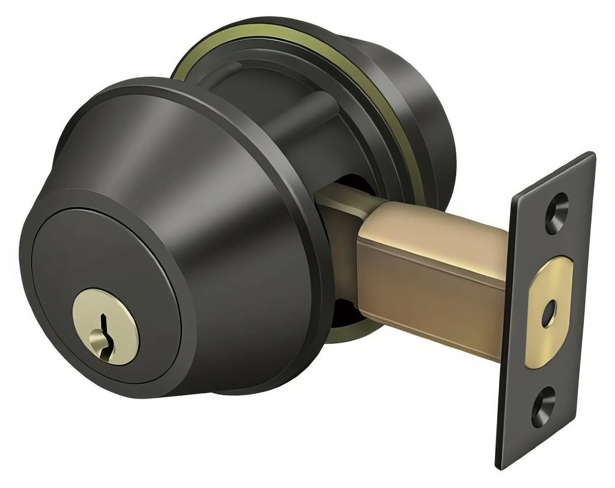 Deltana CL210LA-10B oil rubbed bronze double cylinder deadbolt