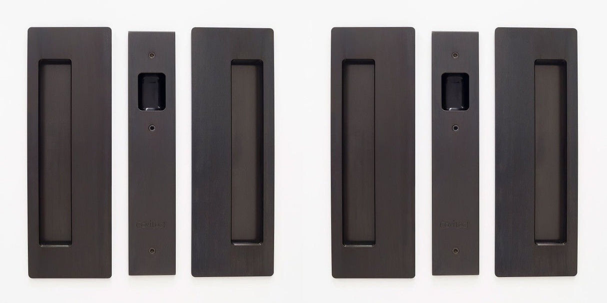 Cavilock CL400D0225 oil rubbed bronze passage pocket door set