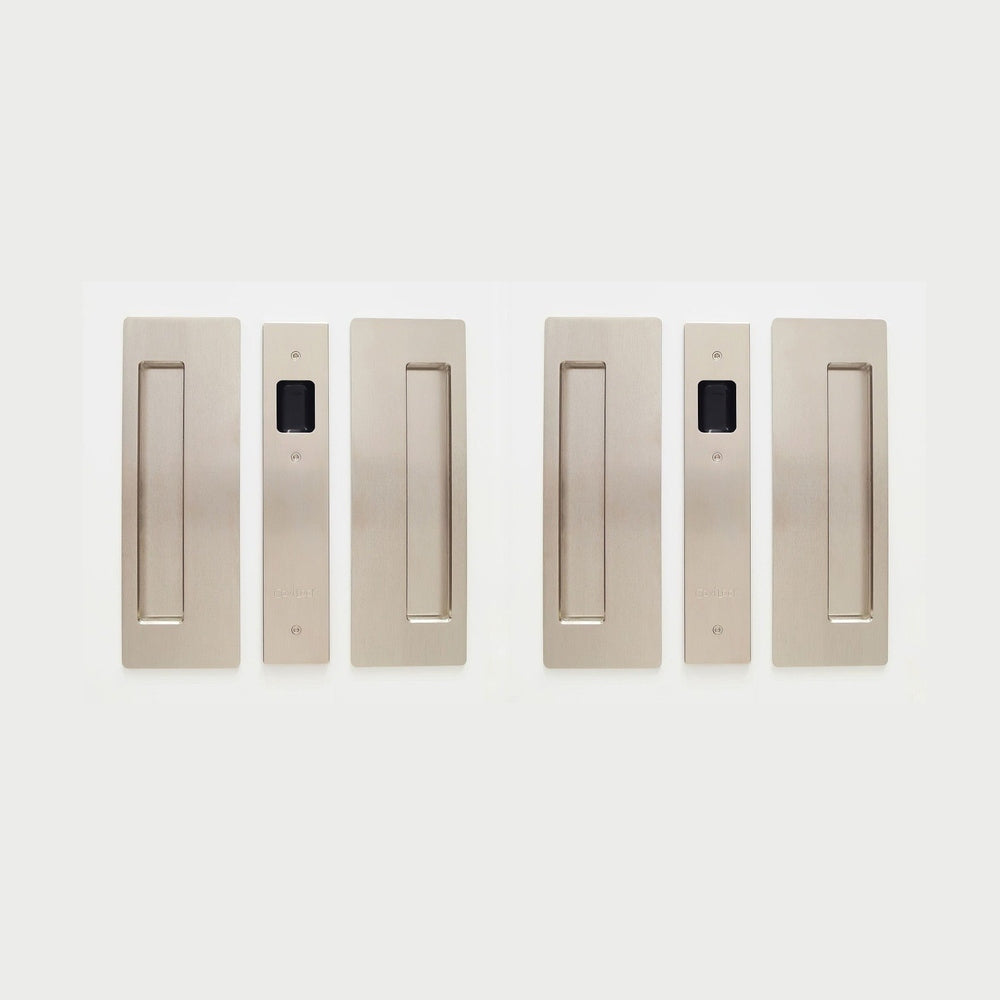Cavilock CL400D0325 satin nickel passage pocket door set