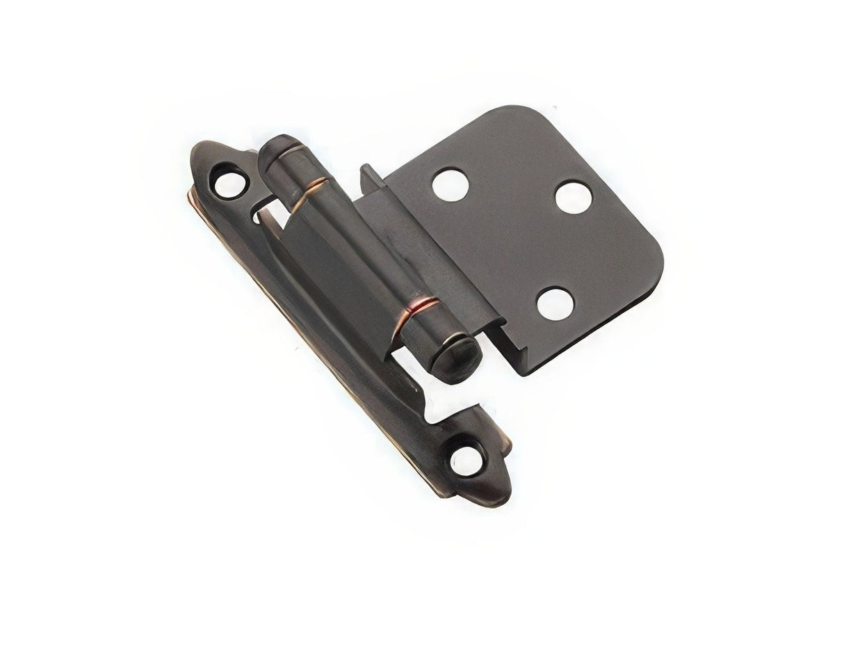 Amerock CM7128ORB Functional Hardware cabinet hinge in polished brass, additional view