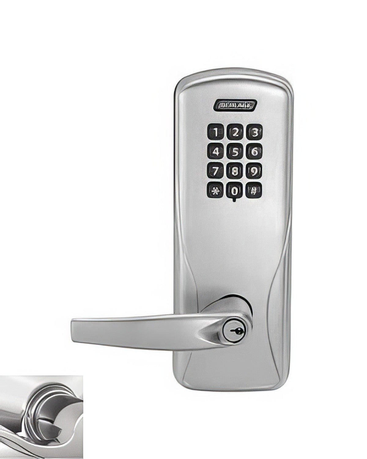 Schlage CO100CY70KPATH625 polished chrome keypad entry door lever