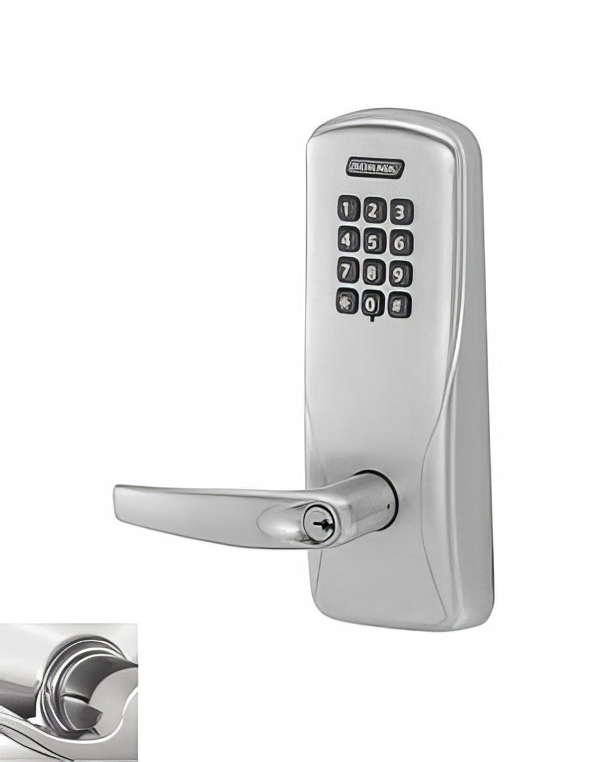 Schlage CO100MS70KPATH625 polished chrome keypad entry door lever