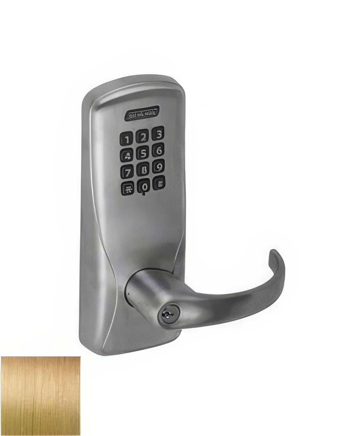 Schlage CO100MS70KPSPA612 satin bronze keypad entry door lever