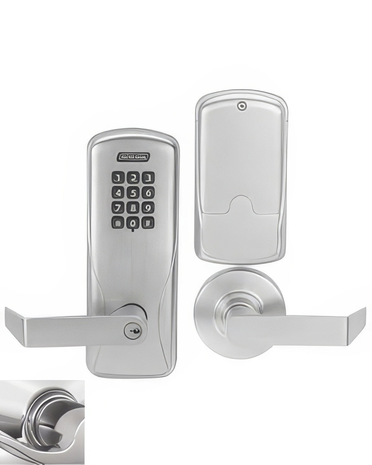 Schlage CO200MS70KPRHO625 polished chrome keypad entry door lever