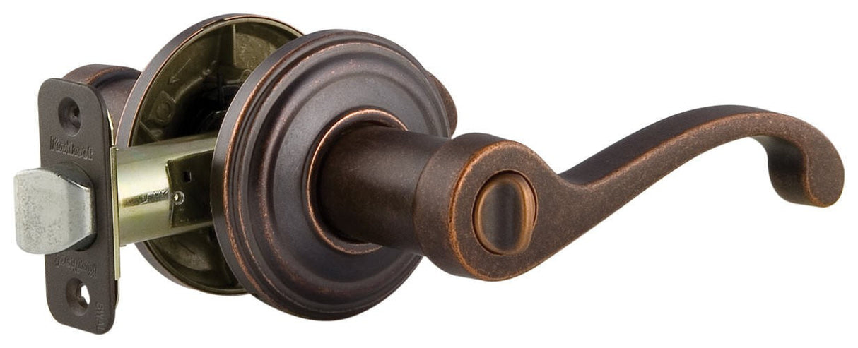 Kwikset 740CHL-501S rustic bronze keyed entry lever