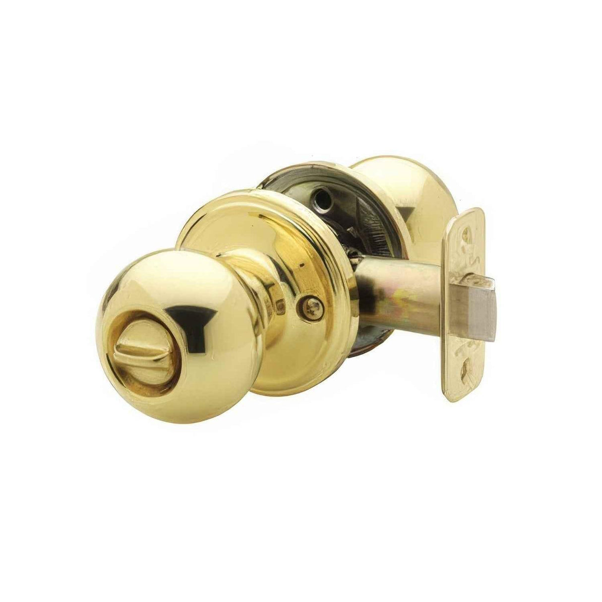 Copper Creek BK2030PB BK2030 Ball Style Privacy Door Knob Polished Brass