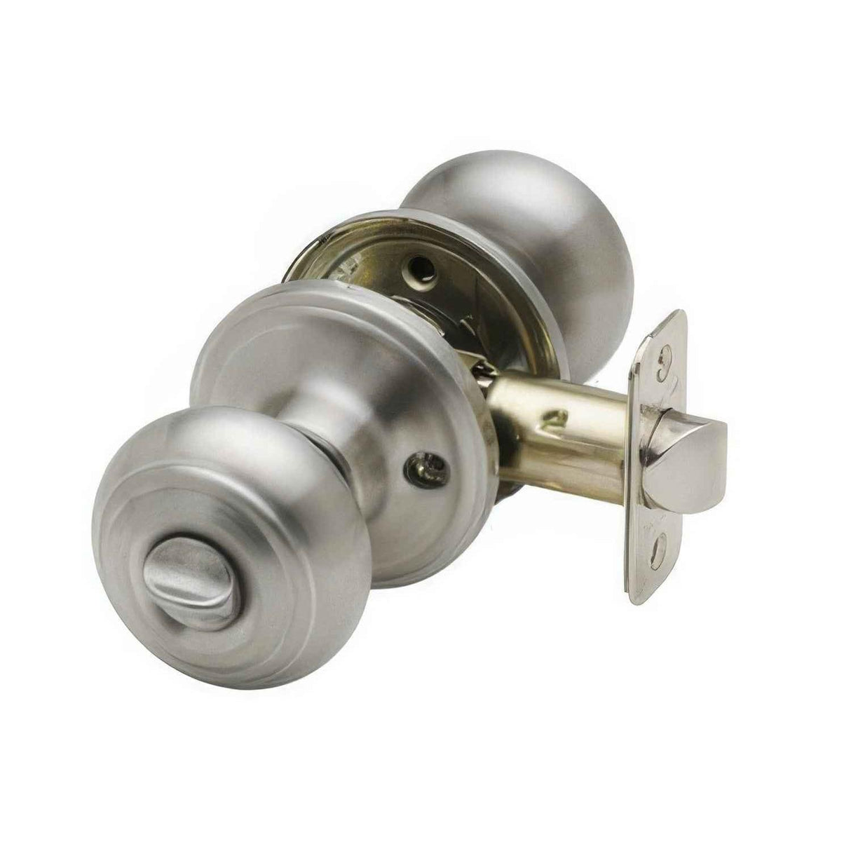 Copper Creek CK2030SS CK2030 Colonial Style Privacy Door Knob Satin Stainless