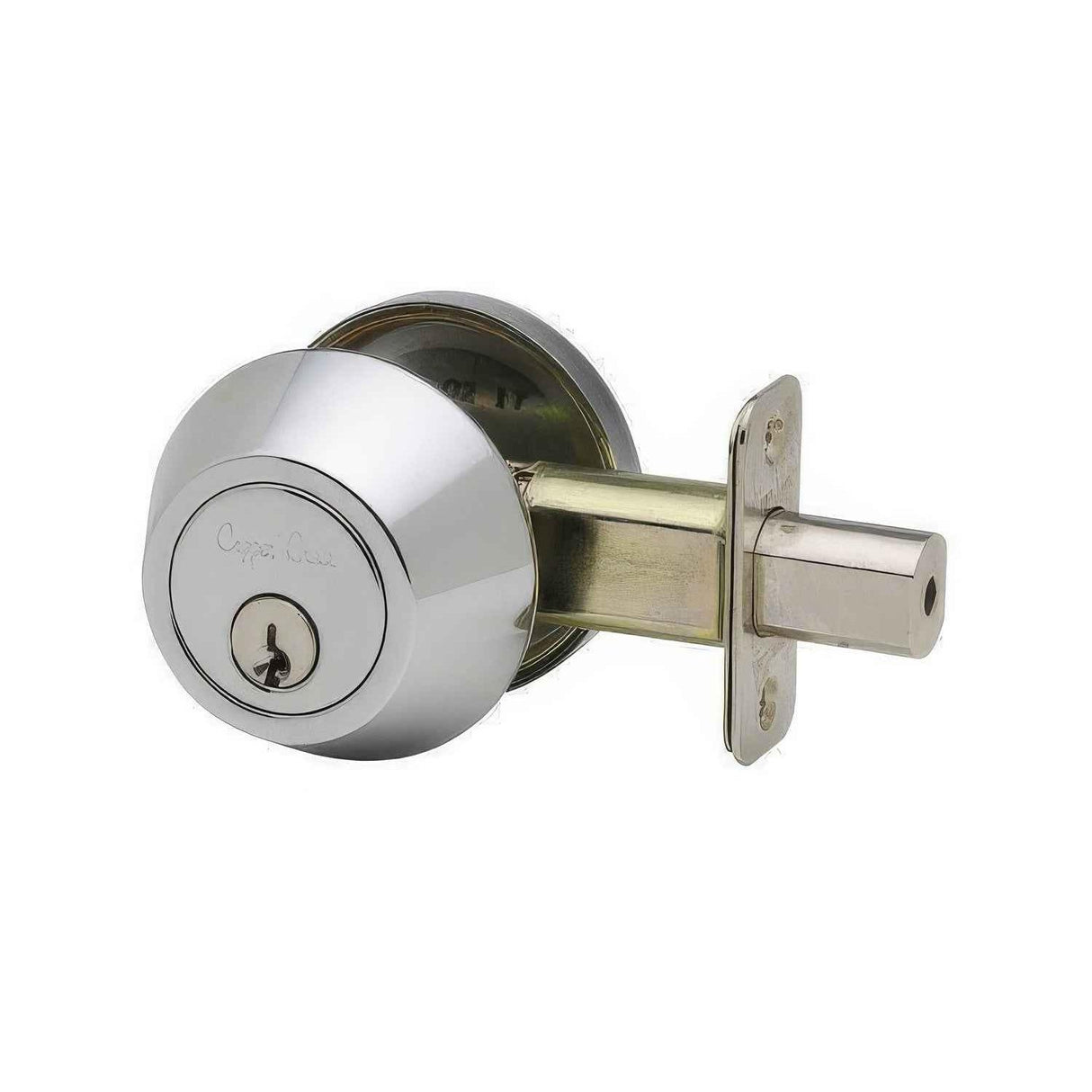 Copper Creek DB2410PS DB2410 Single Cylinder Deadbolt Polished Stainless