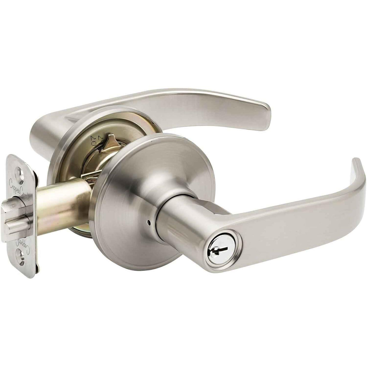 Copper Creek EL1240SS Erin Style Keyed Entry Door Lever