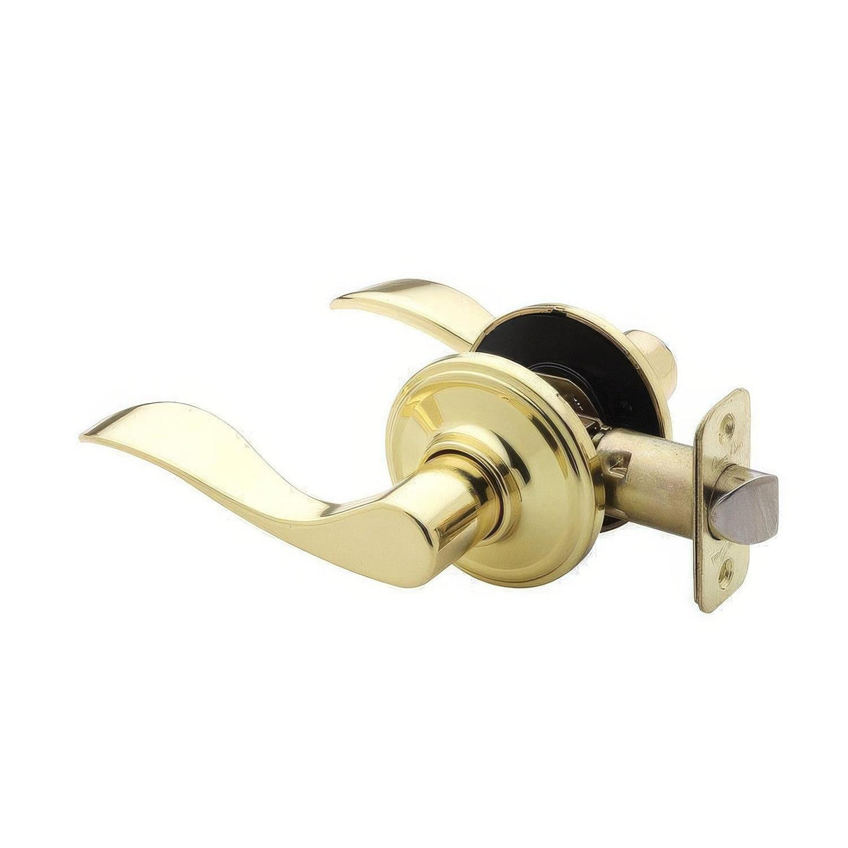 Copper Creek WL2220PB WL2220 Waverlie Passage Door Lever Polished Brass