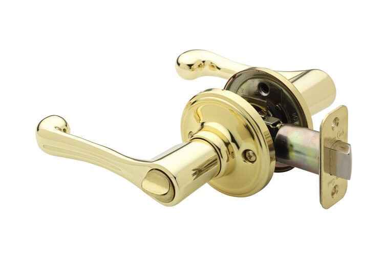 Copper Creek BL2230PB polished brass privacy door lever