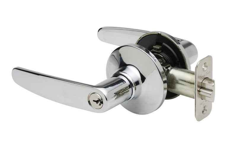 Copper Creek JL2240AB antique brass keyed entry door lever