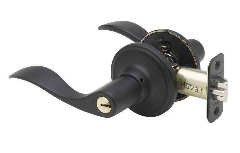 Copper Creek WL2240LHBC black keyed entry door lever