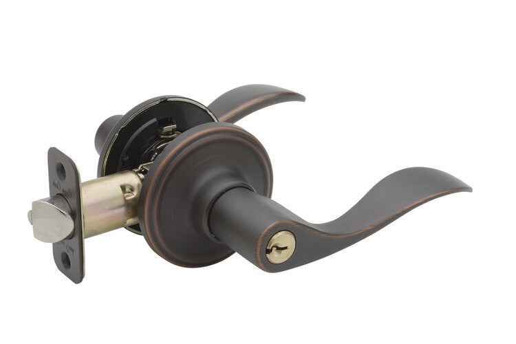 Copper Creek WL2240RHTB tuscan bronze keyed entry door lever