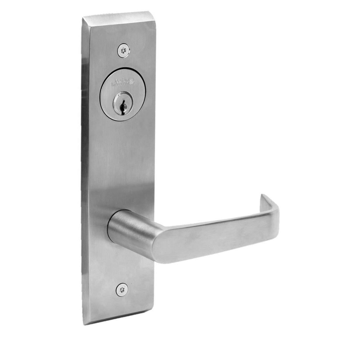 Corbin Russwin N957ET630RHRLC RHR Nightlatch Newport Lever Exit Trim Satin Stainless Steel