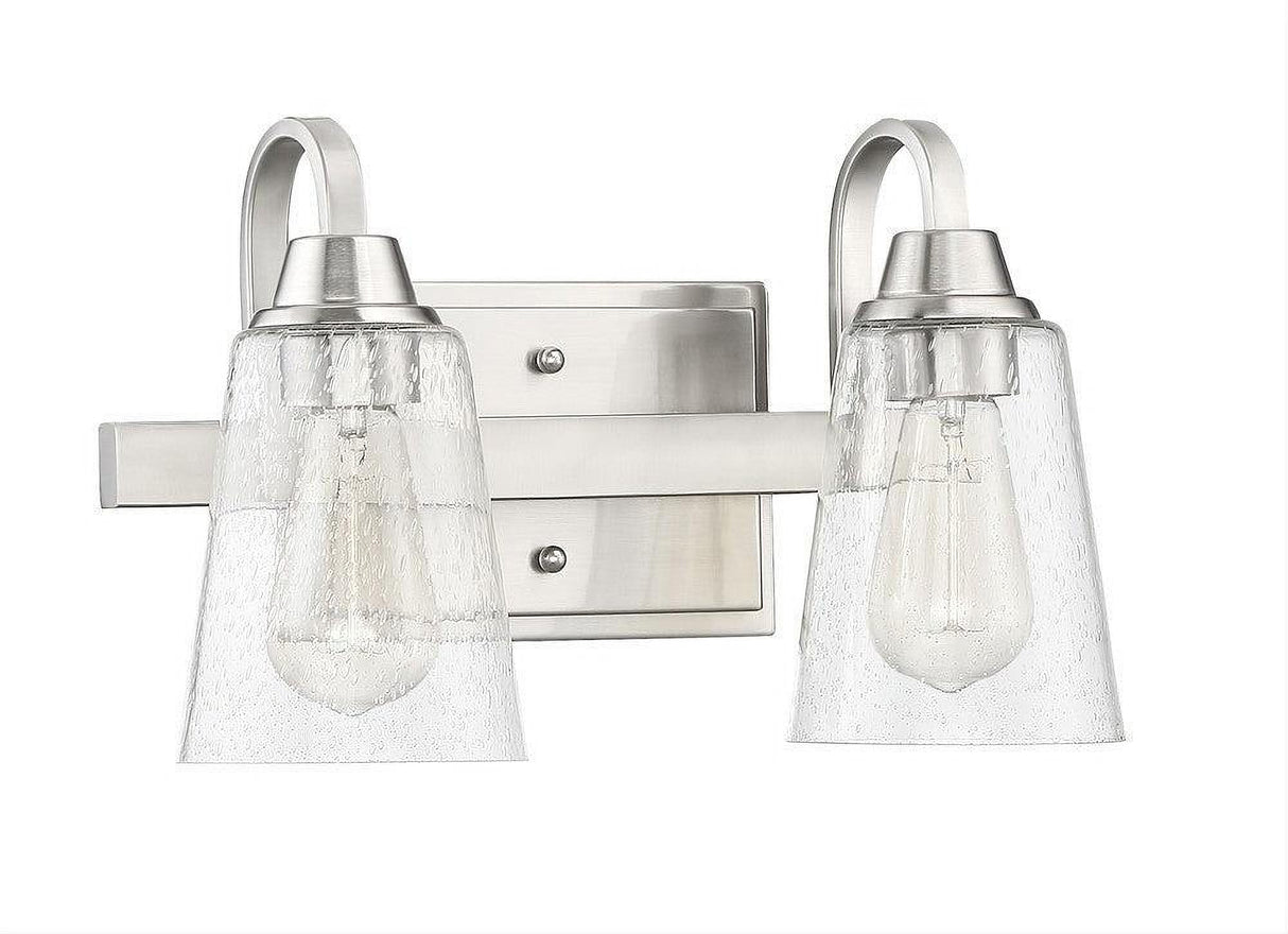Craftmade 41902-BNK-CS Grace 2 Light Vanity in Brushed Polished Nickel