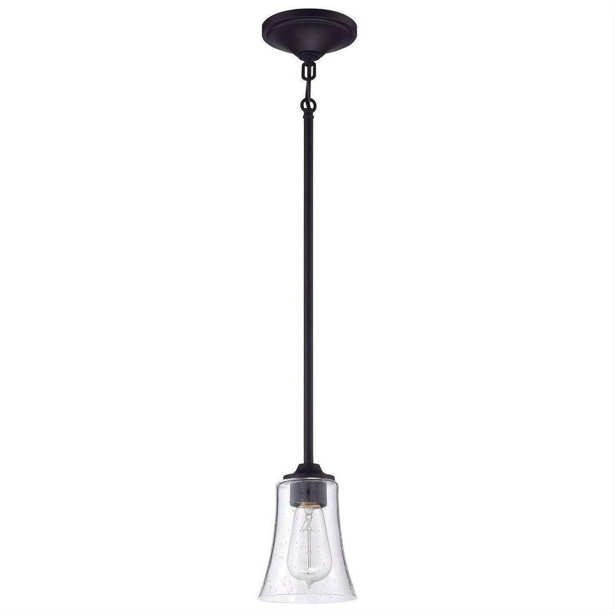 Craftmade 50491-FB Gwyneth 1 Light Mini Pendant Flat Black