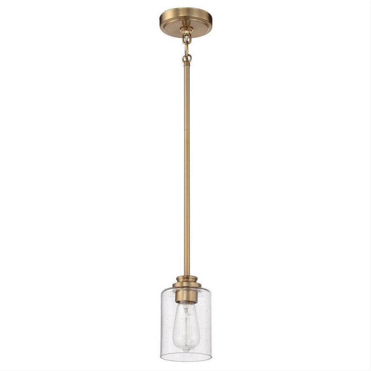 Craftmade 50591-SB Bolden 1 Light Mini Pendant Satin Brass