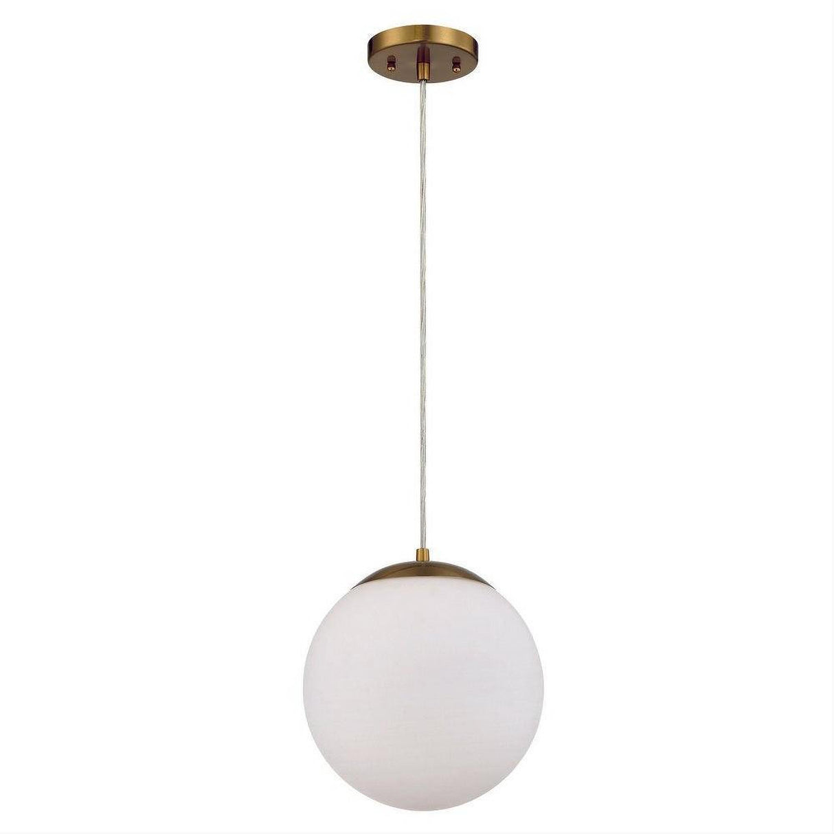 Craftmade 56891-SB-WG-WG Gaze 1 Light 10" Pendant Satin Brass