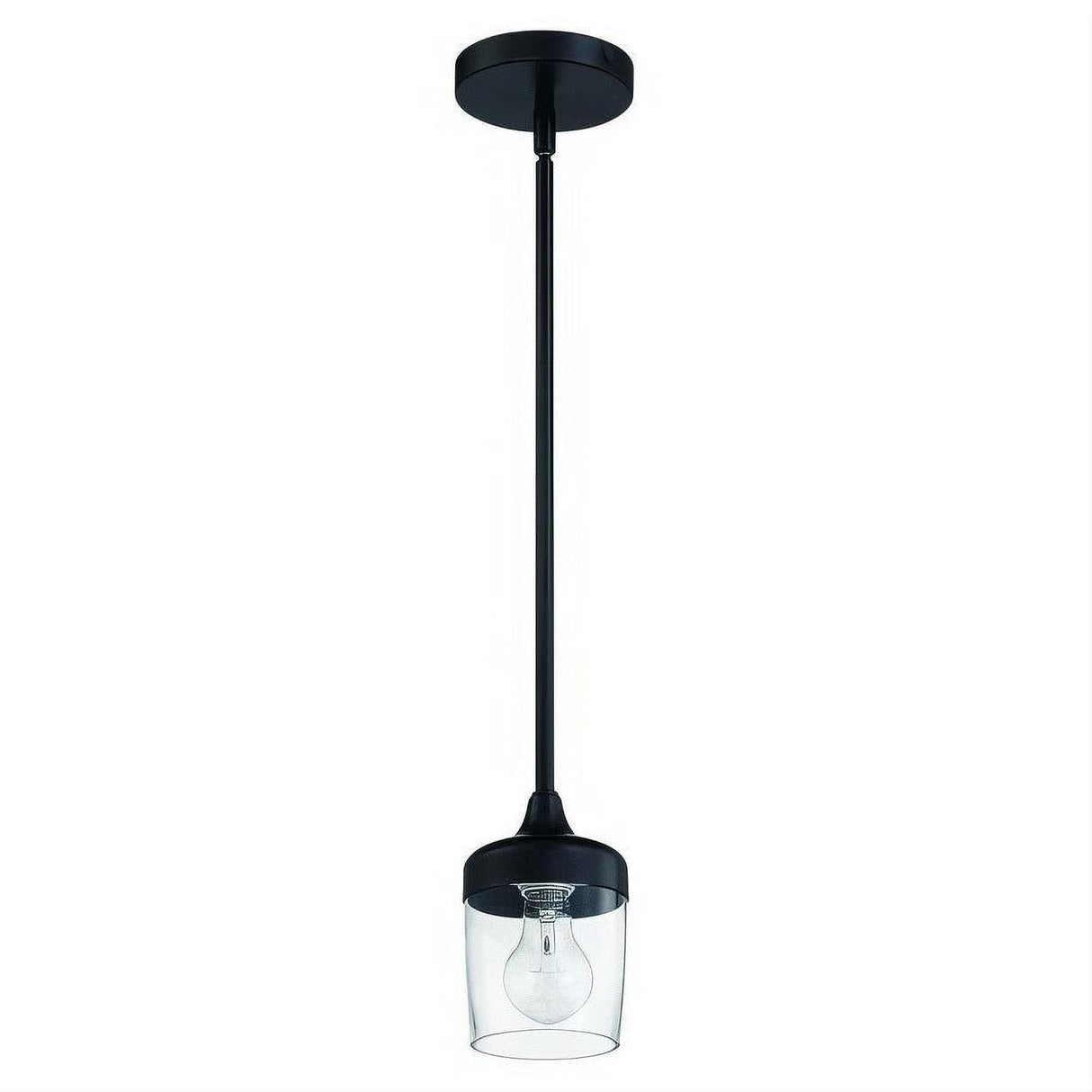Craftmade 58191-FB Wrenn 1 Light Mini Pendant Flat Black