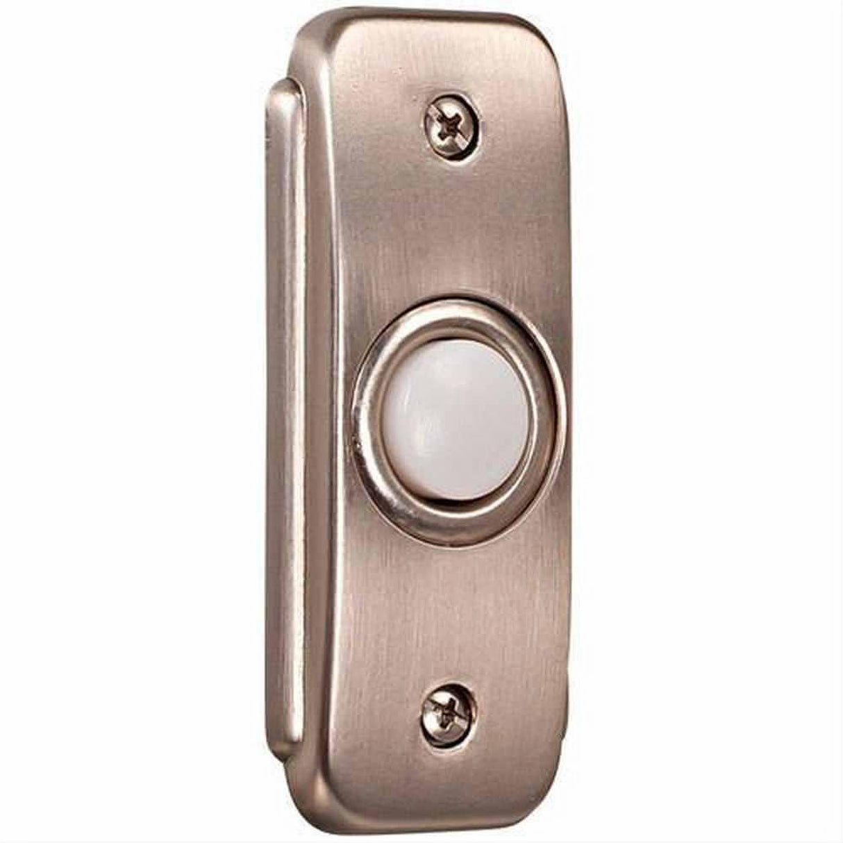 Craftmade BR2-PW Recessed Mount Stepped Rectangle LED Lighted Push Button Doorbell Pewter