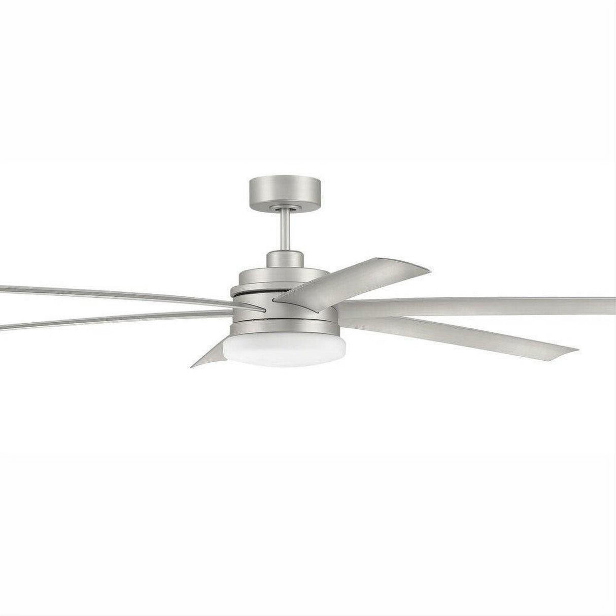 Craftmade CLZ72PN6 CLZ72-6 72" Chilz Smart Ceiling Fan Integrated LED Ceiling Fan Light Kit Remote & WiFi Control Painted Nickel