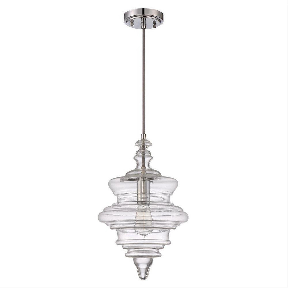 Craftmade P600CH1 1 Light Mini Pendant with Cord in Chrome