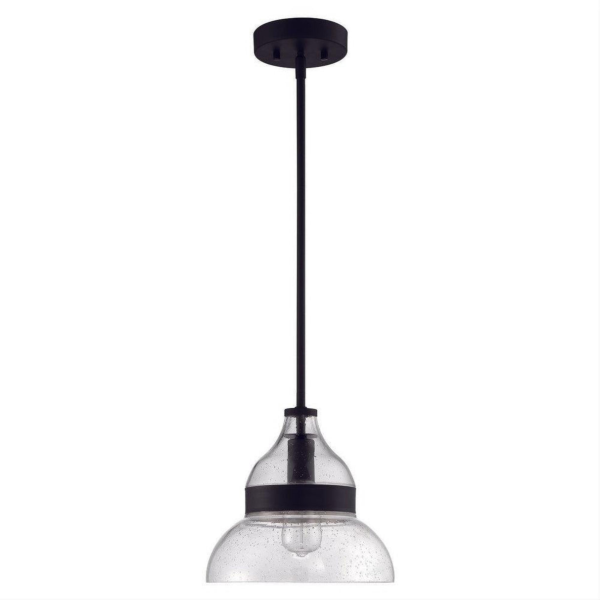 Craftmade P960FB1 P960-1 Smyth 1 Light Mini Pendant Flat Black