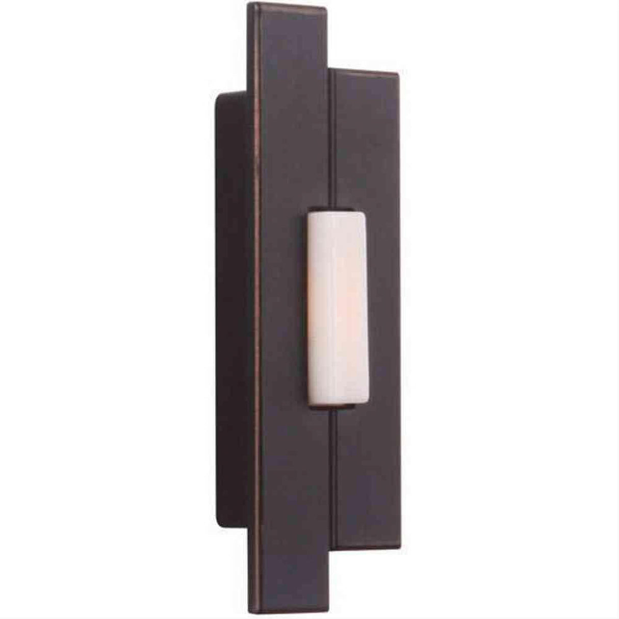 Craftmade PB5000-AZ Surface Mount LED Lighted Push Button Asymmetrical Doorbell in Antique Bronze