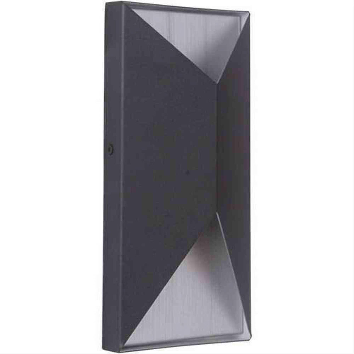 Craftmade Z3402-TBBA-LED-TB-LED Peak 2 Light Small LED Outdoor Pocket Sconce Matte Black / Brushed Aluminum