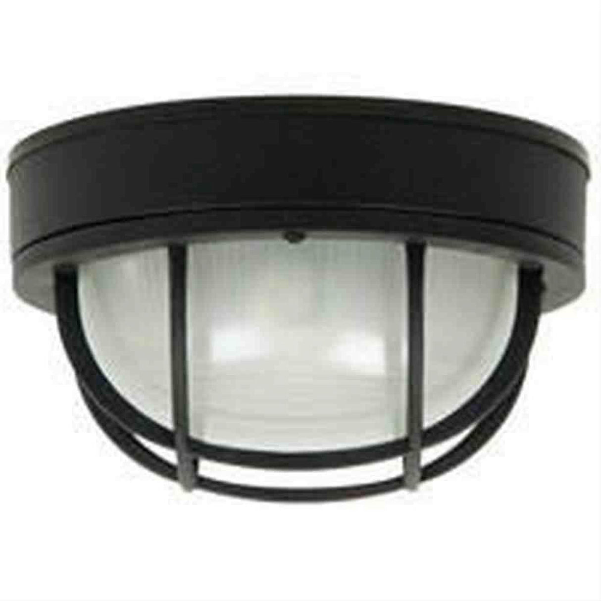 Craftmade Z395-TB Round Bulkhead 1 Light Large Flush/Wall Mount Textured Black
