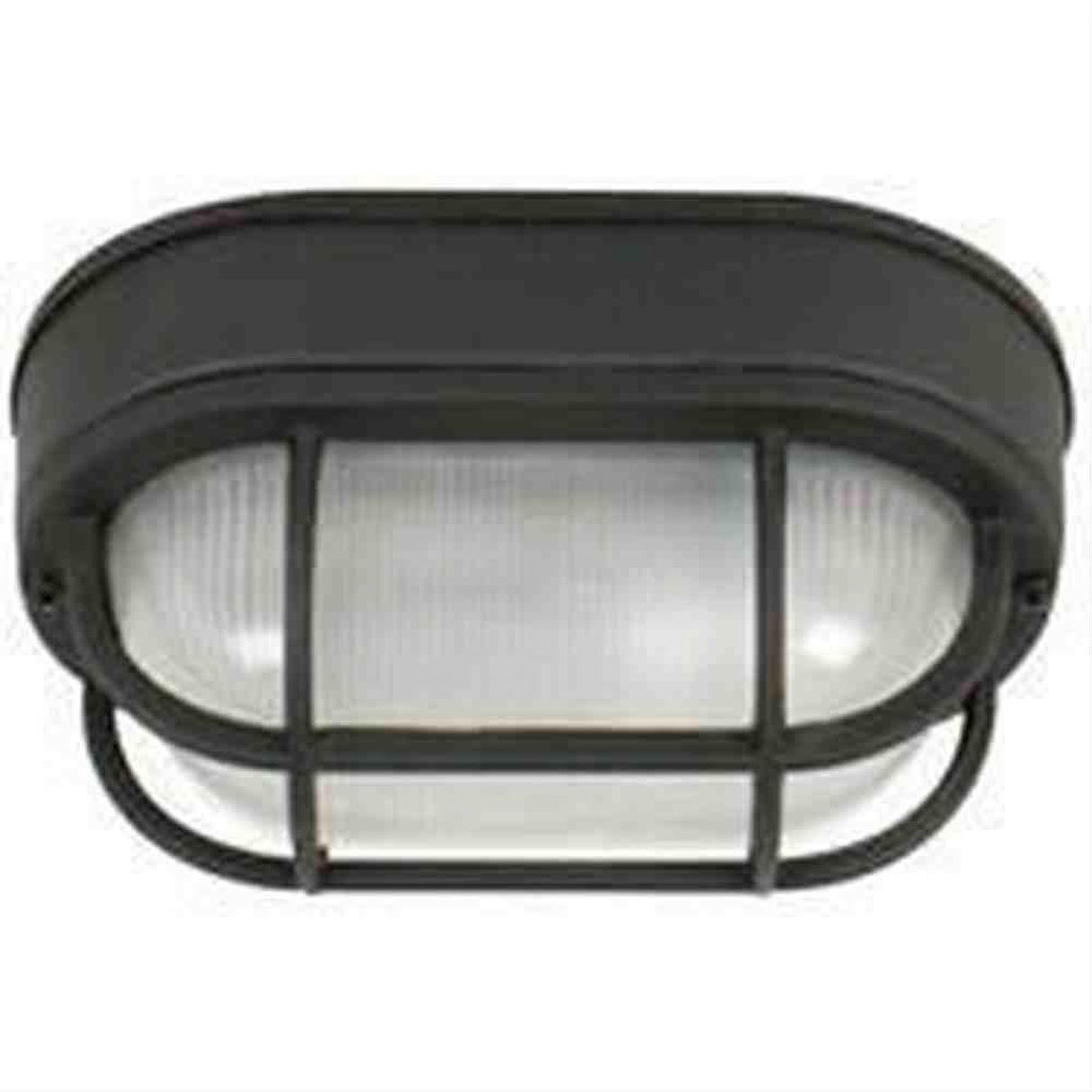Craftmade Z396-TB Oval Bulkhead 1 Light Small Flush/Wall Mount Textured Black