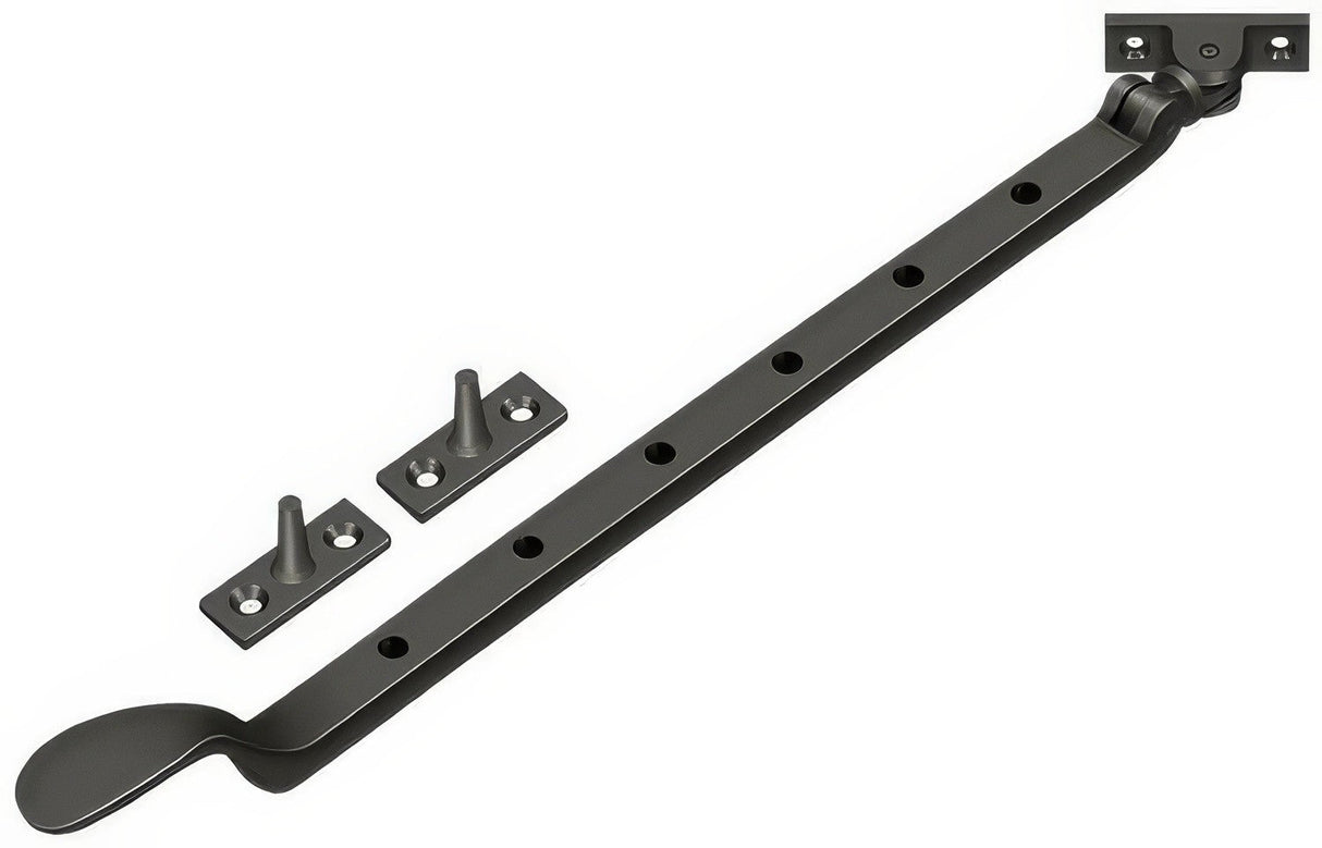 Deltana CSA13U10B casement latch in satin nickel, additional view