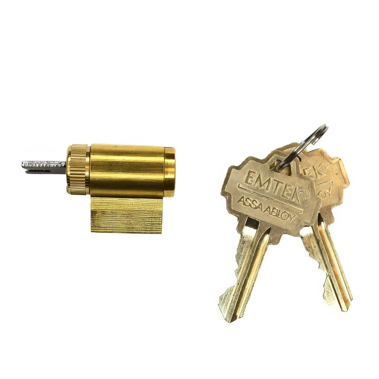 Emtek CY4-PSCHCTIS5-US3 polished brass lifetime cylinder