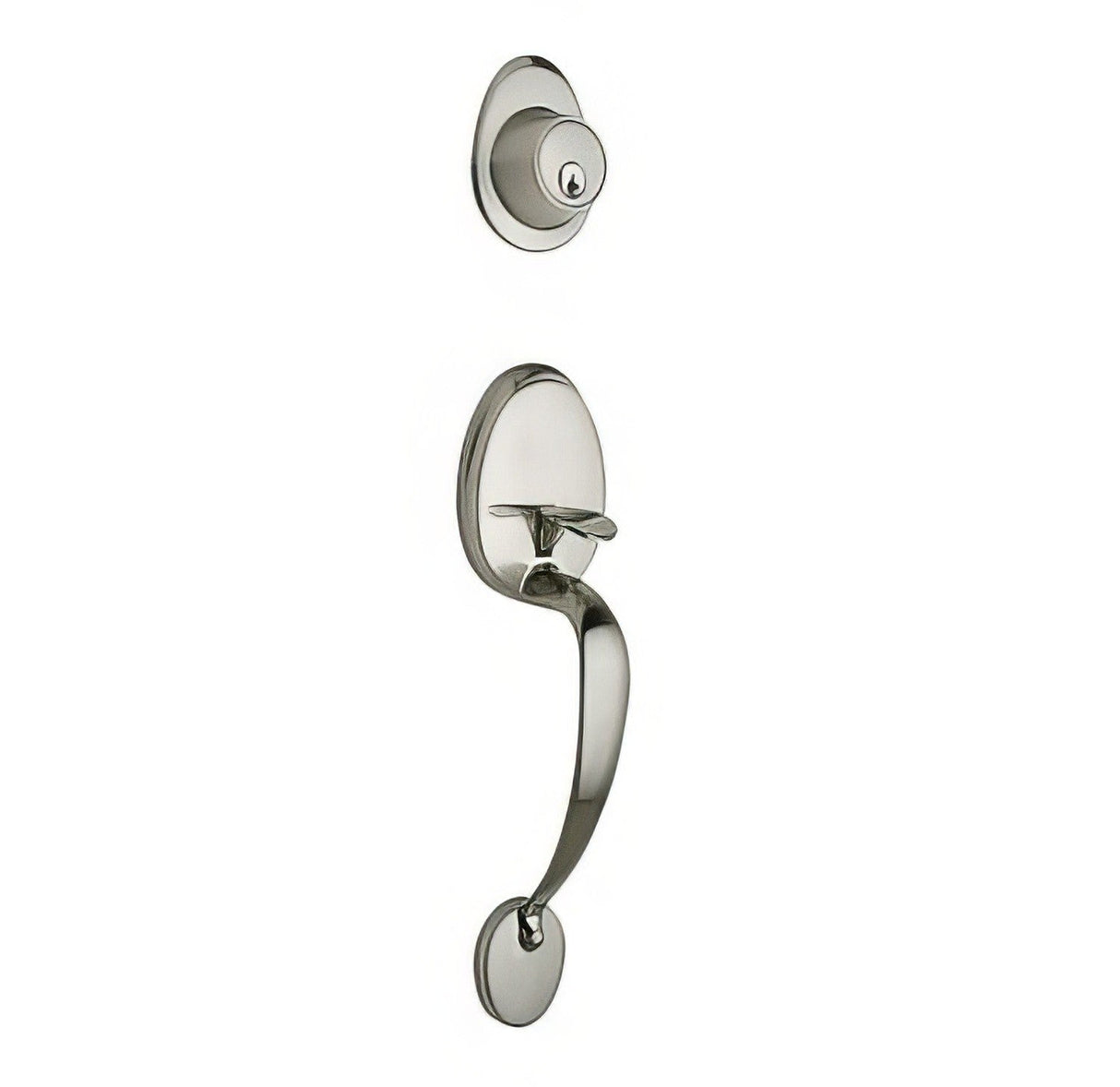 Copper Creek CZ2610SS satin stainless single cylinder handleset