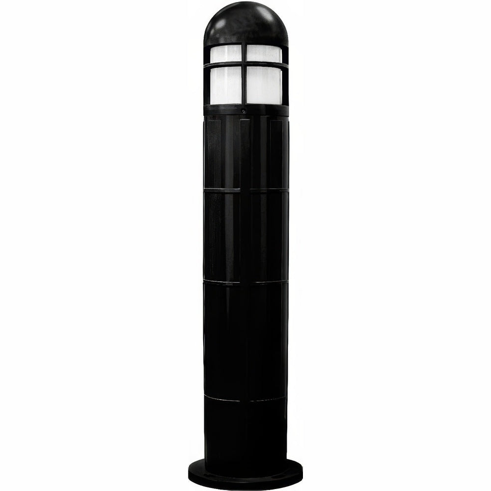 Dabmar Lighting D140-L12-40K-B black bollard