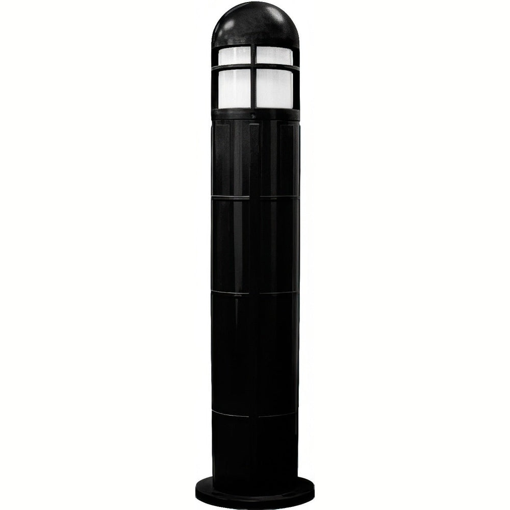 Dabmar Lighting D140-L12-50K-B black bollard