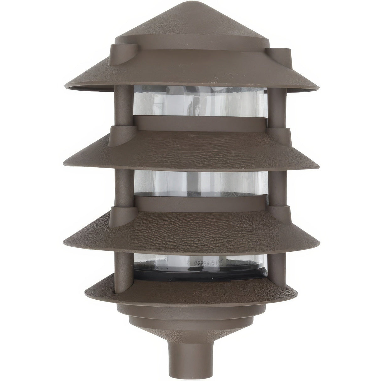 Dabmar Lighting D5100-310 Cast Alum Pagoda 4-Tier 3" Base 10" Top 120V E26 No Lamp
