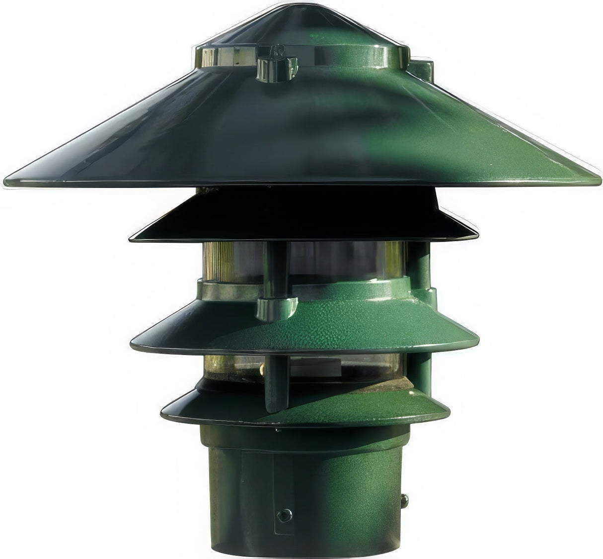 Dabmar Lighting D5100-310 Cast Alum Pagoda 4-Tier 3" Base 10" Top 120V E26 No Lamp