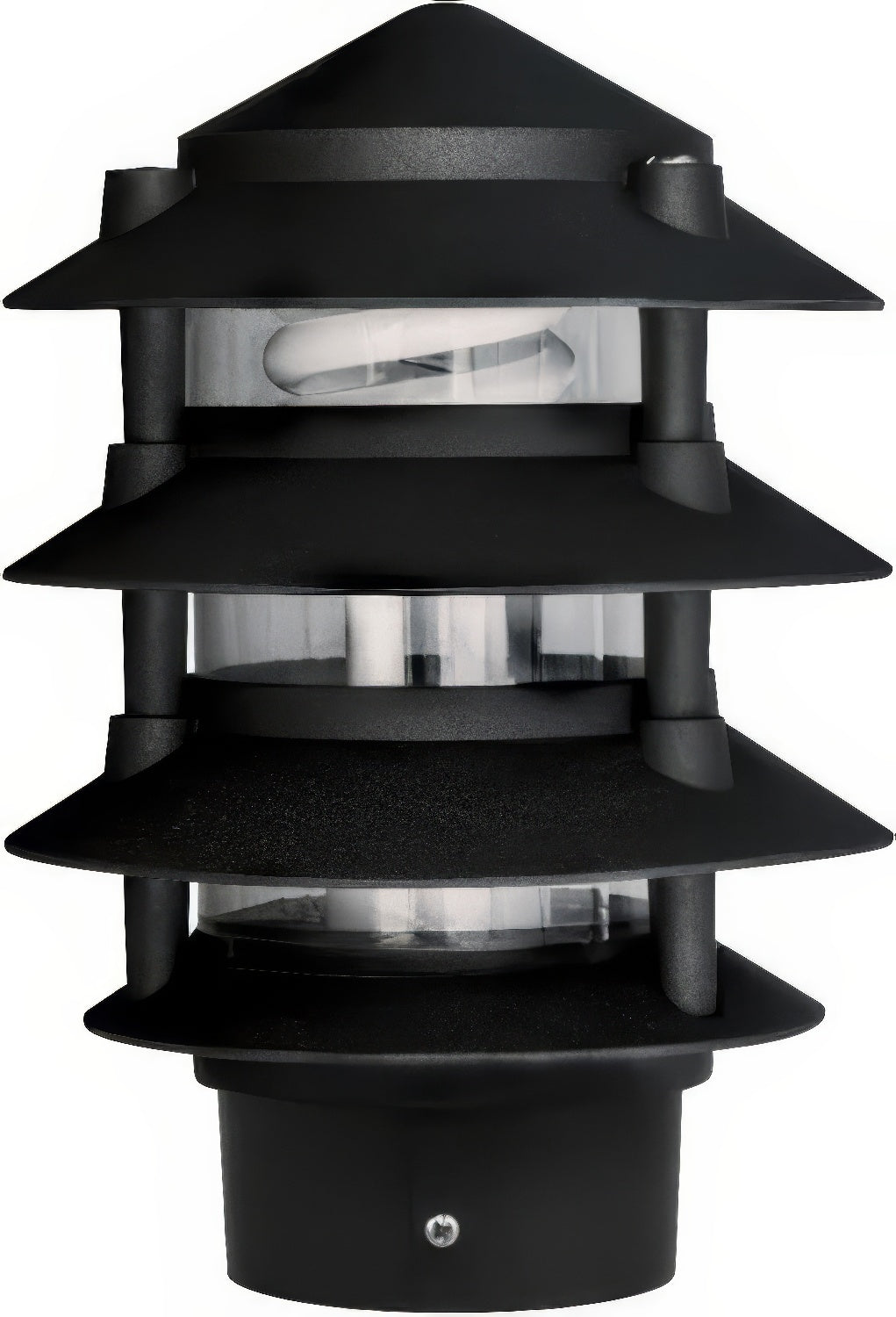 Dabmar Lighting D5100-3B-B black pagoda light