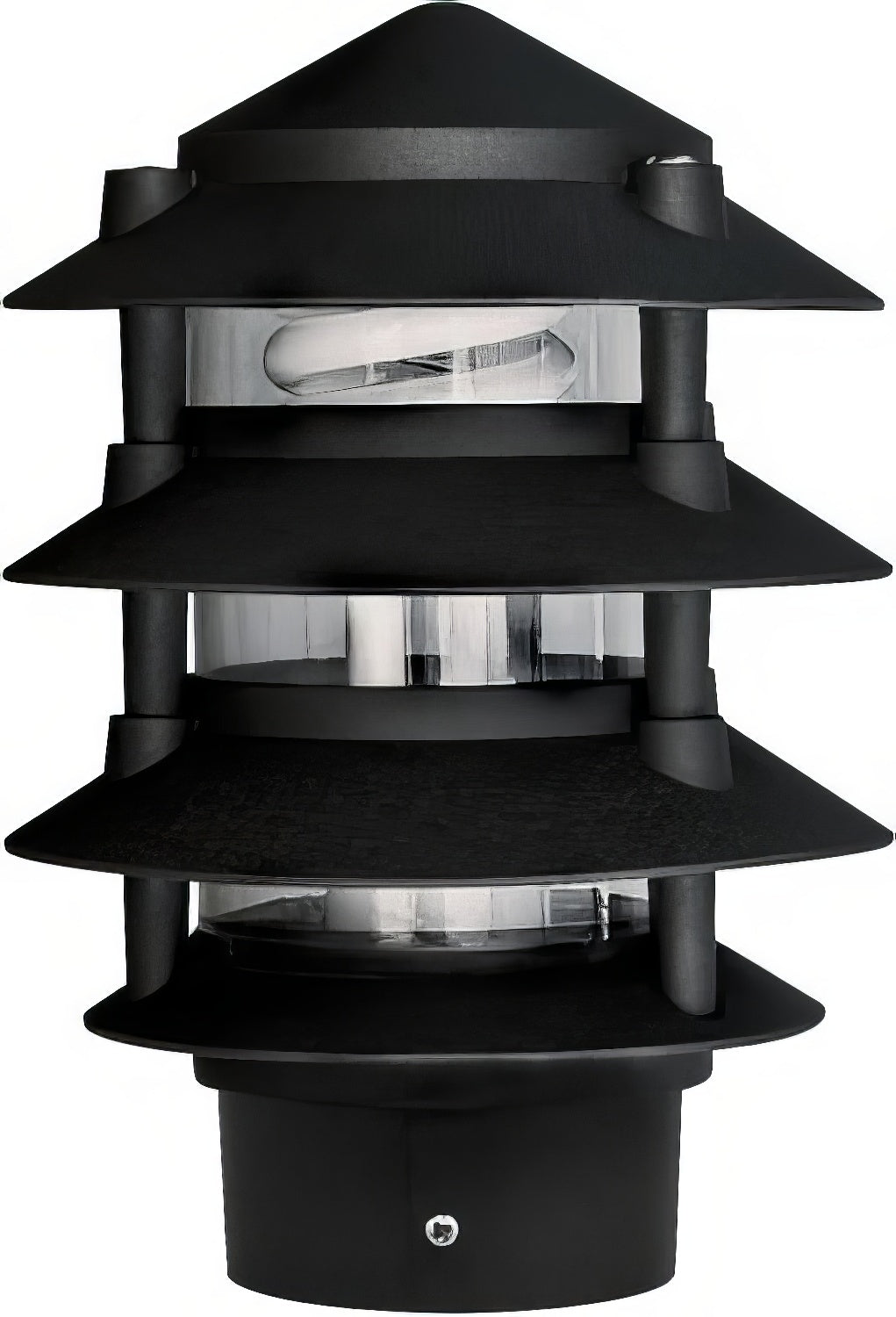 Dabmar Lighting D5100-L12-30K-3B-B black pagoda light