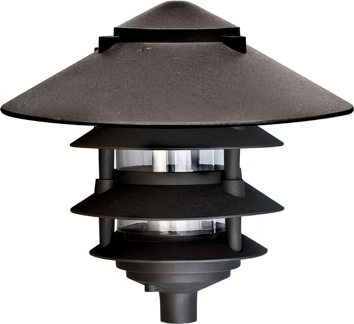 Dabmar Lighting D5100-L12-50K-10T-B black pagoda light